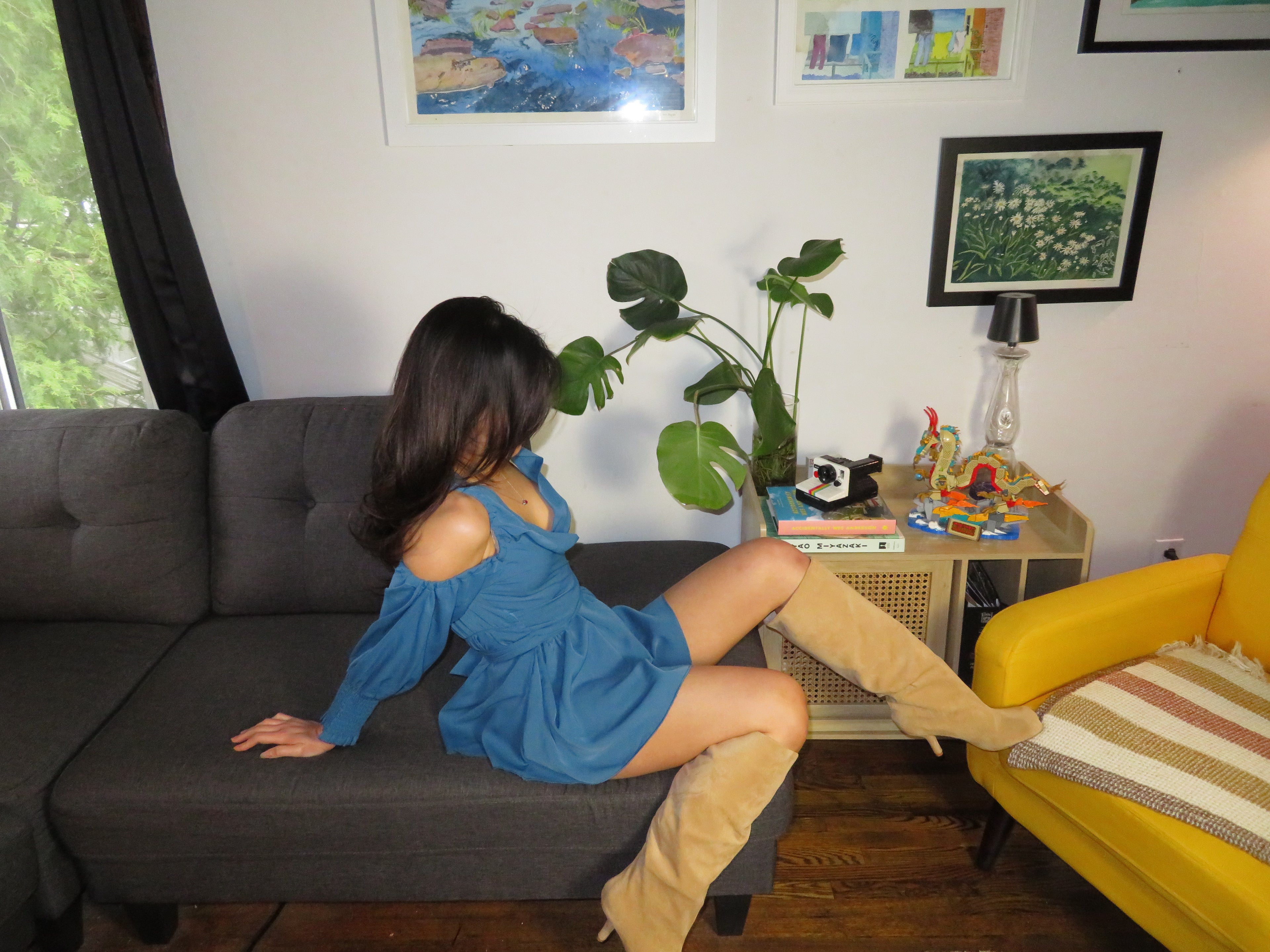 Wrap-Around Mini Dress