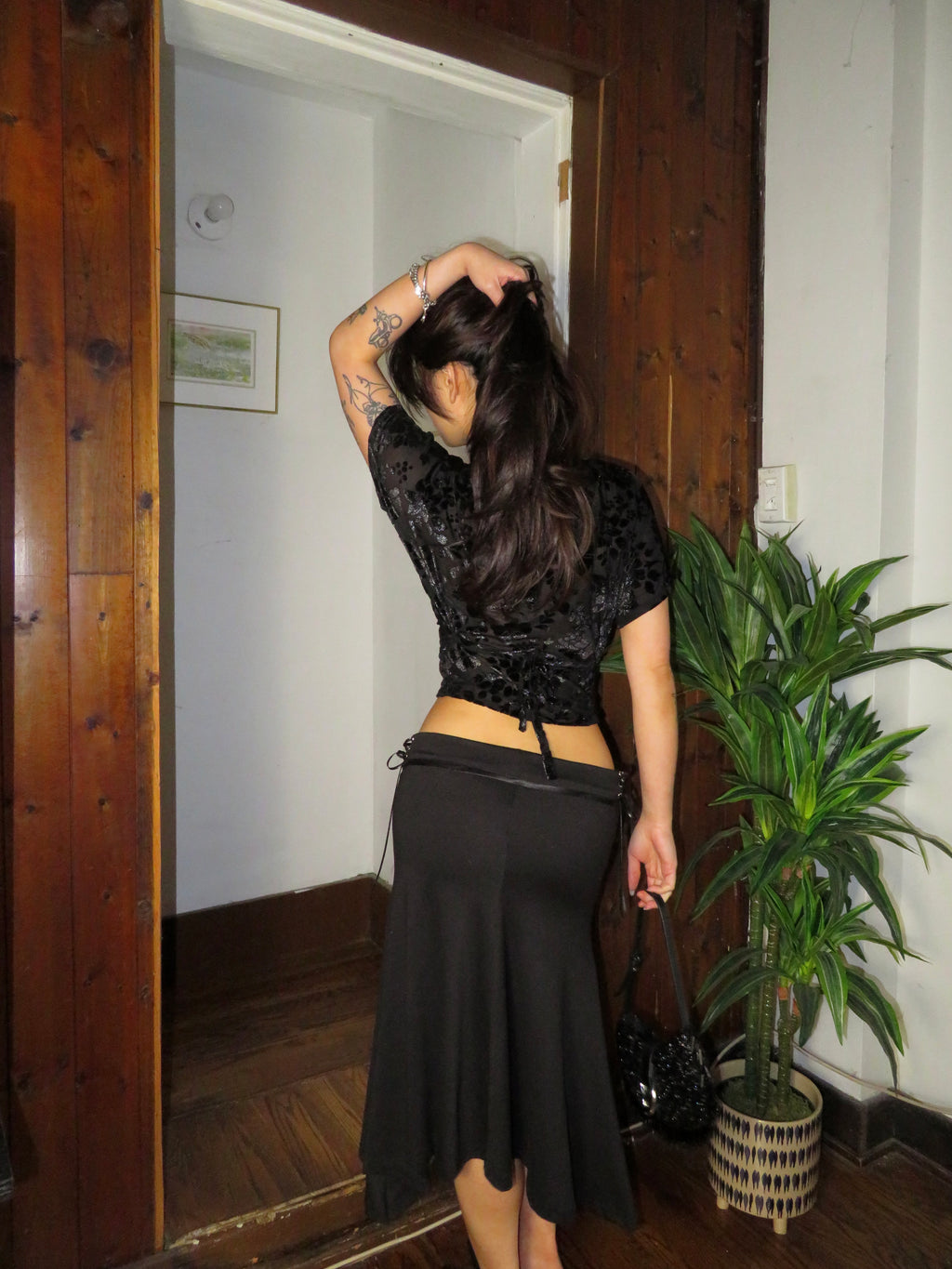 Suzy Sheer Velvet Top
