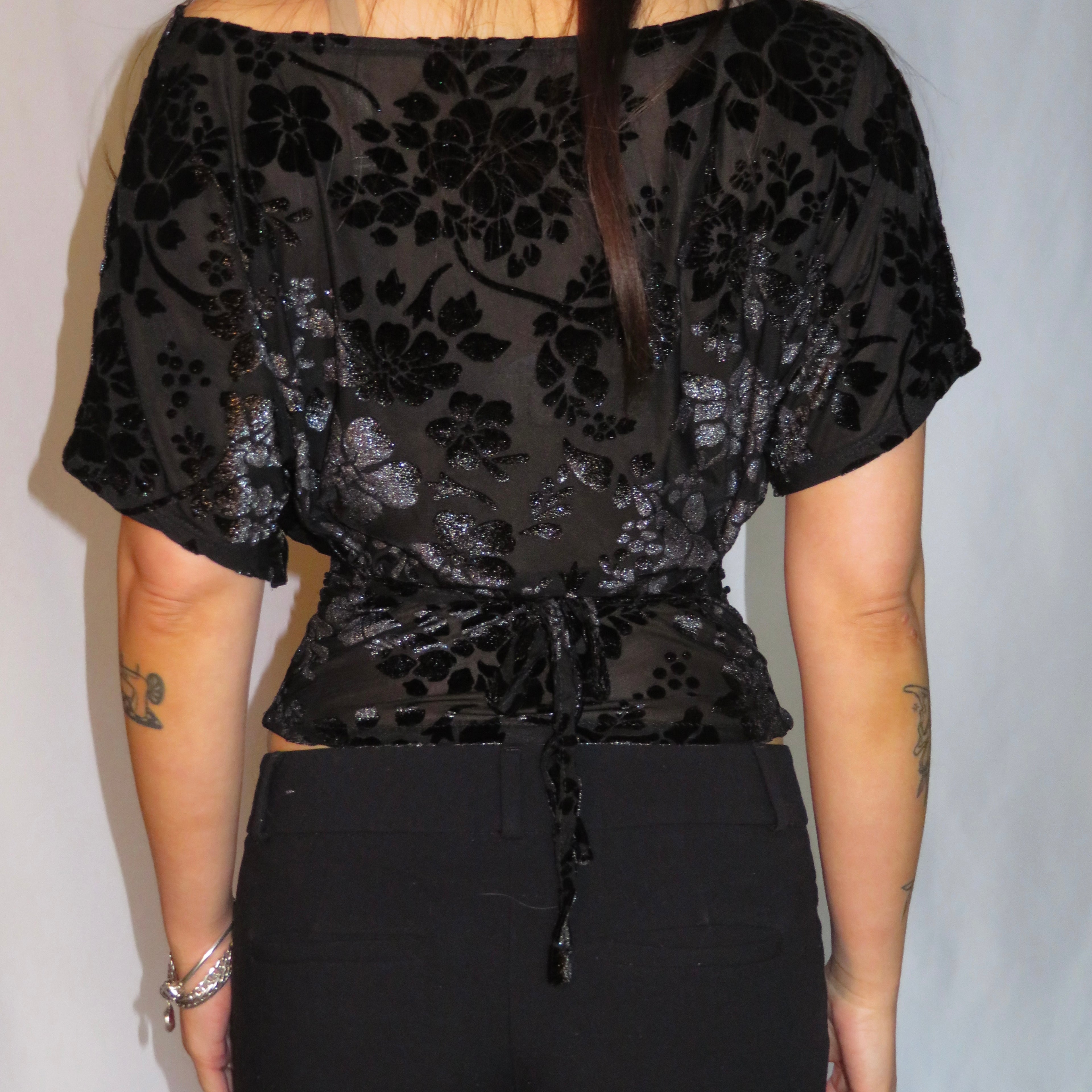 Suzy Sheer Velvet Top