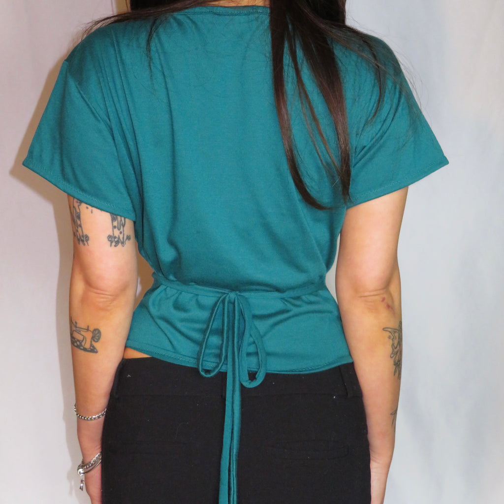 Beaded Tie-Back Top
