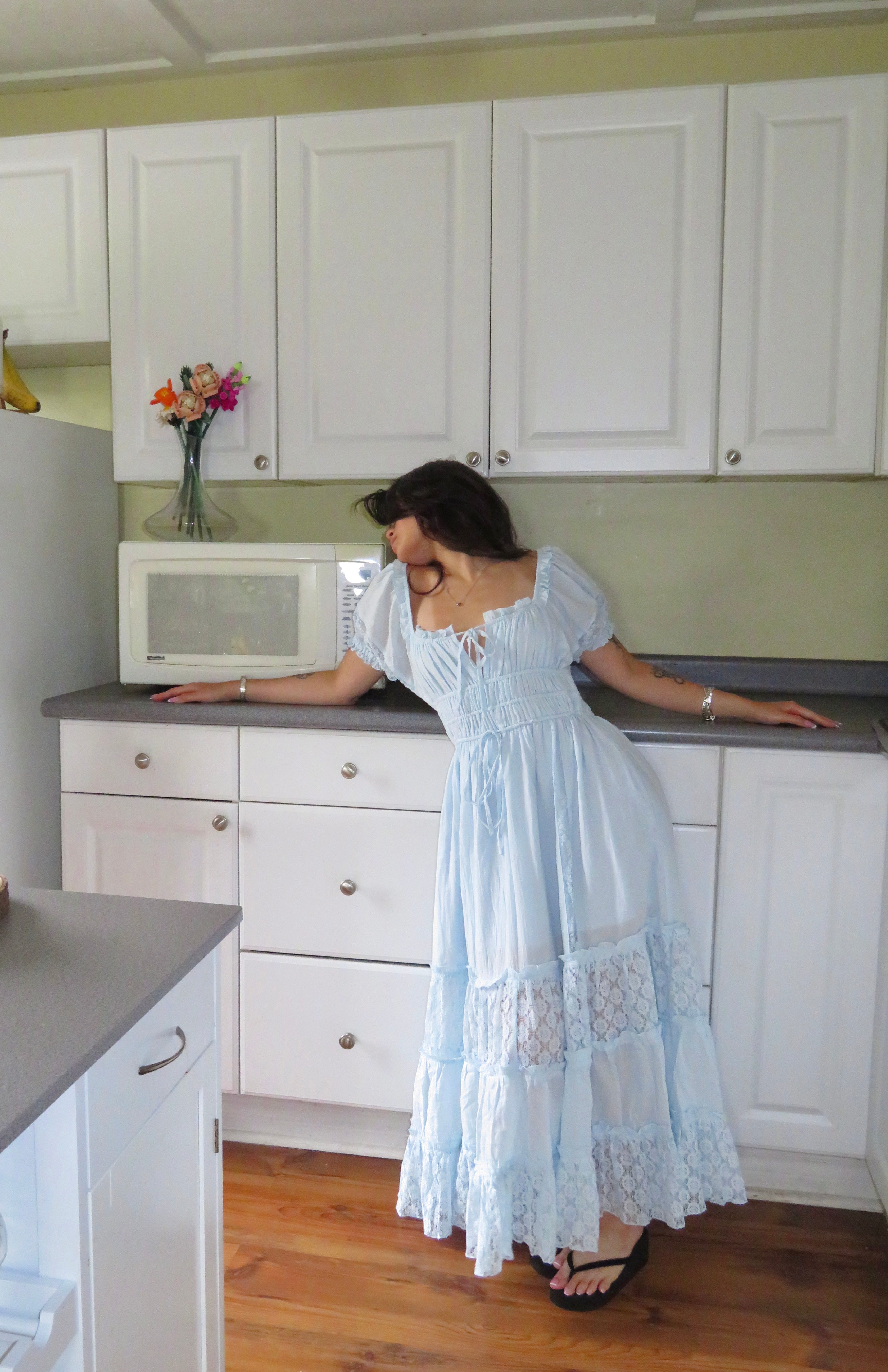 Greta Tiered Lace Maxi Dress