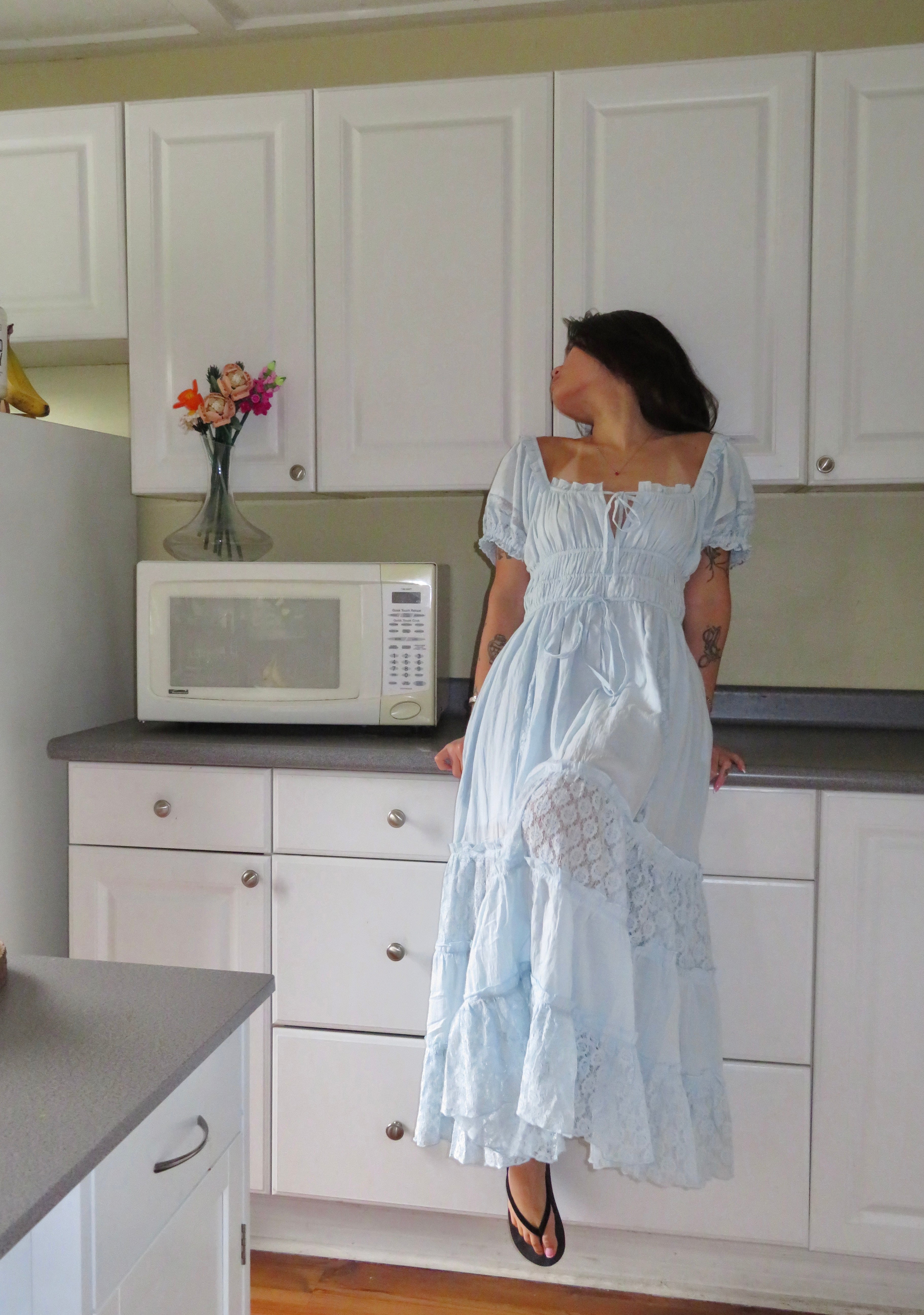 Greta Tiered Lace Maxi Dress